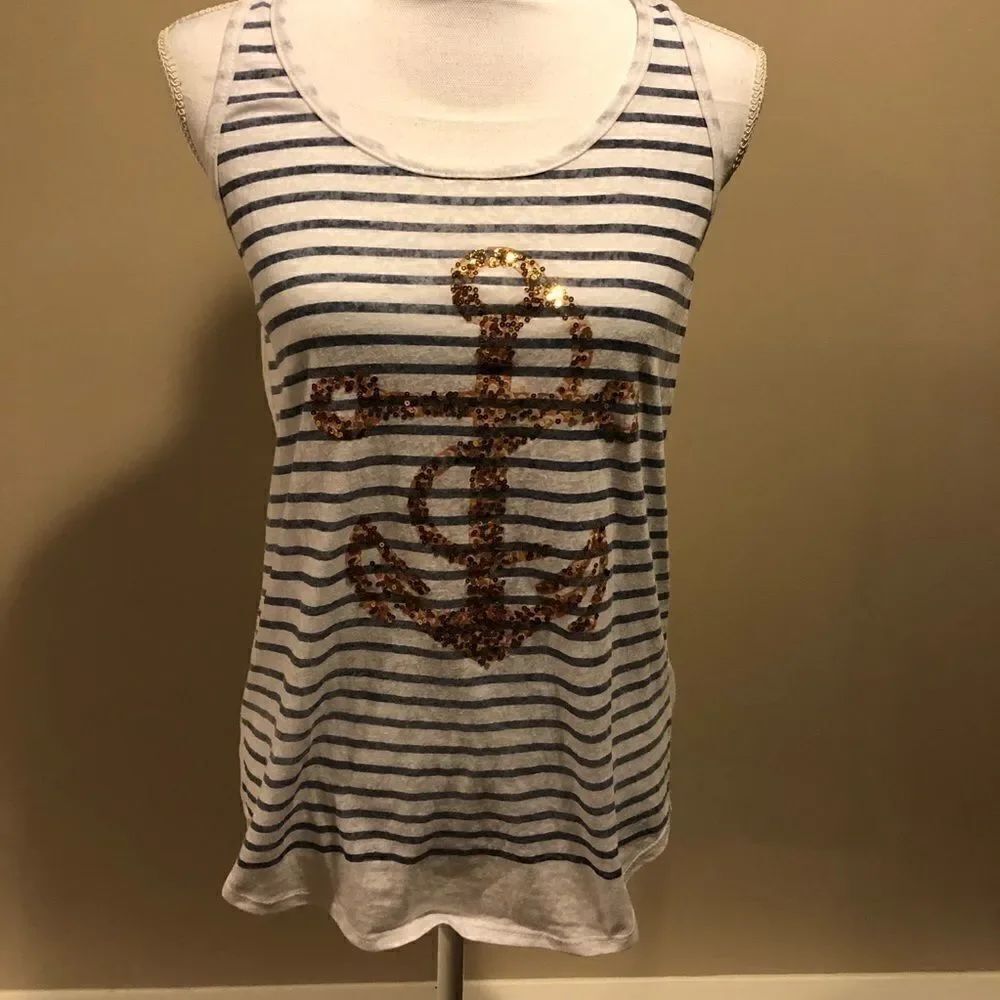 Pookie & Sebastian Striped Tank-top with Anchor